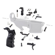 AR-15 Lower Receiver Parts Kit with Ambi Selector and Ergo Grip