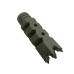 AR-15/.223/5.56 "Shark" Muzzle Brake | CNC Machined 4150 Steel | Black Oxide | Cerakote Options