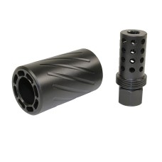 AR-15/AR-10 Muzzle Comp with QD Blast Shield | Reduces Concussion | Moriarti Armaments