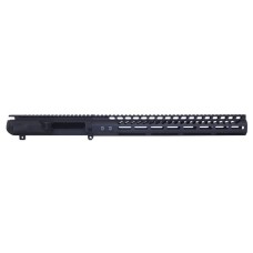 AR-10 Stripped Billet Upper Receiver & 15" Ultralight M-LOK Handguard Combo Set – DPMS Low Profile – Black