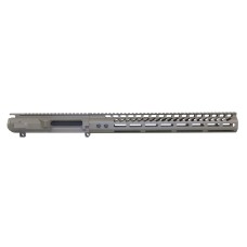 AR-10 Stripped Billet Upper Receiver & 15" Ultralight M-LOK Handguard Combo Set – FDE