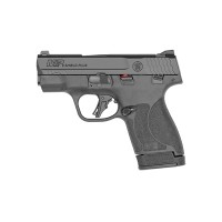 Smith & Wesson M&P Shield Plus 9MM 3.1" Micro Compact Pistol, 13+1 Capacity, Thumb Safety, Black Finish, Flat Face Trigger