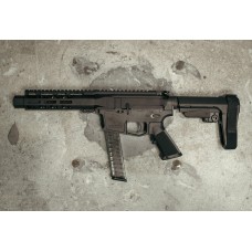 AR 10MM Moriarti Arms 7.5" Glock Style Pistol / SBA3 / Non-LRBHO / Anodized Black