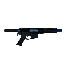 MA-9 9MM 7.5" GLOCK Style Pistol | Blue Accents | M-LOK | Micro Buffer | Non-LRBHO | Anodized Black