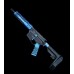 AR-15 5.56/.223 10.5" Minimalist Semi-Auto Pistol | Blue Skeleton | SBA3 Pistol Brace