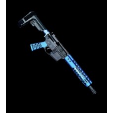 AR-15 5.56/.223 10.5" Minimalist Semi-Auto Pistol | Blue Skeleton | SBA3 Pistol Brace