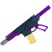 AR-15 5" 5.56 NATO Micro Semi Auto Pistol | The Chameleon | Purple & Rainbow Accents