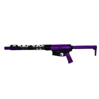 MA-6.5 Grendel Purple Vortex 16" Semi-Auto Rifle – Custom Billet Receiver, Skeleton Stock & Grip