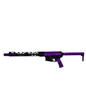 MA-6.5 Grendel Purple Vortex 16" Semi-Auto Rifle – Custom Billet Receiver, Skeleton Stock & Grip