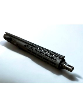 AR-10 8.6 Blackout 12" Hybrid Upper Receiver Assembly | Faxon Barrel | ASR Compatible Muzzle Brake | Mlok | DPMS Compatible