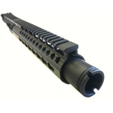 AR-40 10.5" Slick Side LRBHO Upper with Slim Flash Can - .40 S&W | Moriarti Armaments