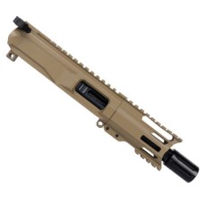 AR-40 4" Slick Side Pistol Upper with Diverter, BCG & Charging Handle - Choose Color