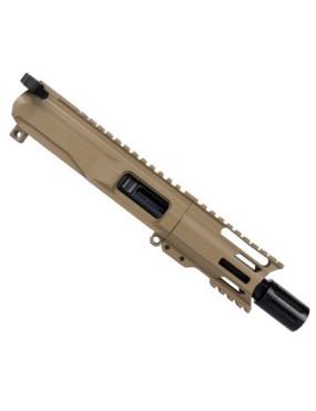 AR-40 4" Slick Side Pistol Upper with Diverter, BCG & Charging Handle - Choose Color