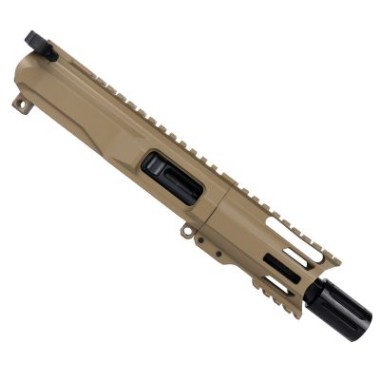 AR-40 4" Slick Side Pistol Upper with Diverter, BCG & Charging Handle - Choose Color