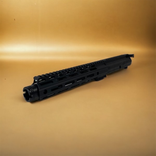 AR-40 8" SLICK SIDE PISTOL UPPER  WITH FLASH CAN AND CH / NO BCG  - .40 S&W / NON-LRBHO