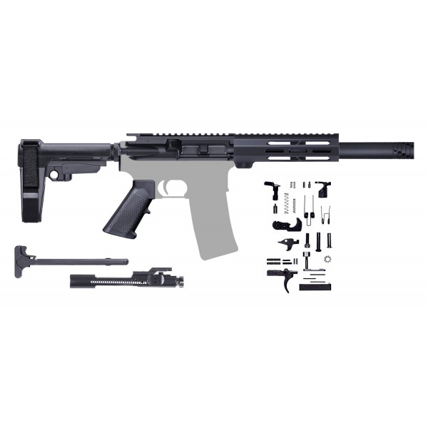 AR-15 5.56/.223 10.5" Tactical Pistol Kit / 7" FAKE CAN / SBA3
