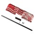 AR-15 300 Blackout 7.5" Patriotic Upper Assembly / Red Accents / Charging Handle / Shroud