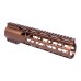 AR-10 12" AIR-LOK Series M-LOK Compression Free Floating Handguard with Monolithic Top Rail - Choose Your Color