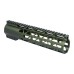 AR-10 12" AIR-LOK Series M-LOK Compression Free Floating Handguard with Monolithic Top Rail - Choose Your Color