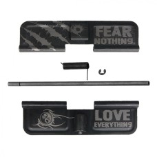 AR-15 Fear Nothing and Love Everything Engraving - Blue / Black