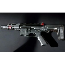 AR-15 .300 Blackout 5" Micro Mini Pistol | Red Accents & Honey Badger Brace