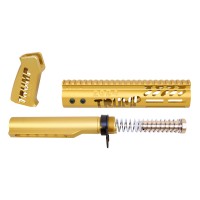 AR-15 “Trump Series” Limited Edition Pistol Furniture -Anodized Gold / 9" Mlok