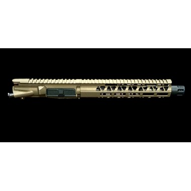 AR-15 5.56/.223 10.5" Pistol Upper Assembly / Shroud / Burnt Bronze