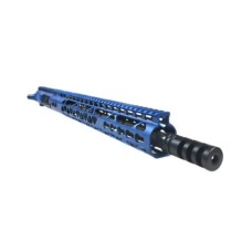 AR-15 5.56/.223 16" M4 Blue Upper Assembly with Triport Muzzle Brake and M-LOK Handguard