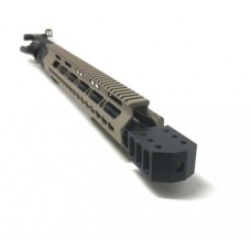 AR-15 16" 7.62x39 Barrett Style Upper Assembly | Lightweight FDE | MA 15" Airlight Series Rail