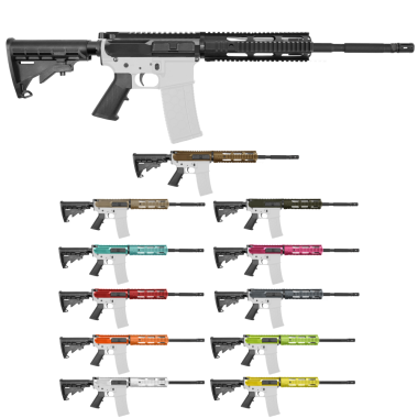 AR-15 300 AAC Blackout 16" Classic Quadrail Build Kit – Customizable Color Options