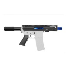 AR-15 5.56 NATO 5" Pistol Kit - Forged Upper, 4" M-LOK, Choose Your Accent Color: Blue, Silver, or Gold