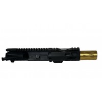 AR-15 300 BLK 5" Pistol Upper Assembly / Gold Spitfire/ Mlok