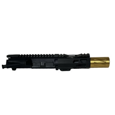 AR-15 5.56 NATO 5" Pistol Upper Assembly / Gold Spitfire/ Mlok