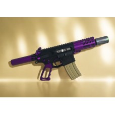 AR-15 5" 5.56 NATO Micro Semi Auto Pistol | The Chameleon | Purple & Rainbow Accents