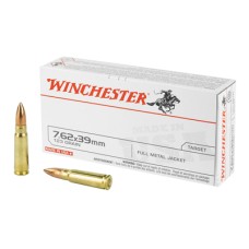 WINCHESTER USA 7.62X39 AMMO 123GR - BOX OF 20