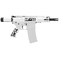 AR-15 5.56 NATO 5'' PISTOL KIT -  4'' HANDGUARD / CAMO WHITE / PRONG / MICRO