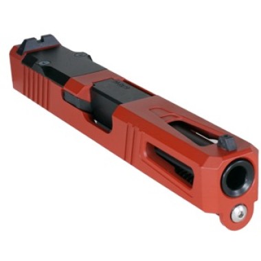 Glock 19 Gen 1-3 Compatible  Red Crimson  Complete Slide Kit / RMR Cut