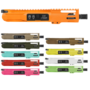 AR-15 300 BLACKOUT 5   PISTOL BILLET UPPER / CH / 4   MLOK / STAY SPOOKY- COLOR SET