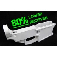 AR-15 5.56 80% lower receiver, raw, billet