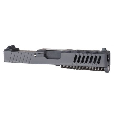 Glock 19 'AmeriGlo' Complete Slide Kit – RMR Cut, Black Nitride Finish – Gen 1-3 Compatible