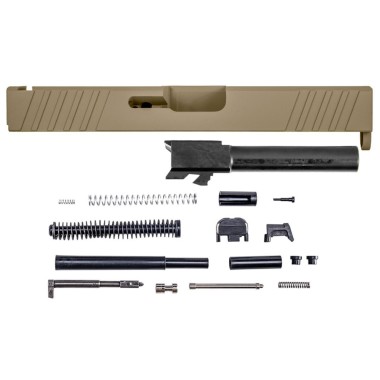 THE TITAN Glock 19 Complete Slide Kit - RMR Cut / Black Barrel / Choose Slide Color – Gen 3 Compatible