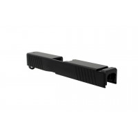 Glock 19 Compatible Slide / Front & Rear Serrations / Cerakote Black