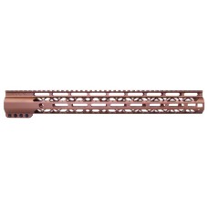 AR-15 16.5" AIR-LOK Series M-LOK Compression Free Floating Handguard With Monolithic Top Rail - Choose Anodized Color - US Made