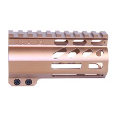 AR-15 4" AIR-LOK Series M-LOK Compression Free Floating Handguard with Monolithic Top Rail – Multiple Anodized Colors Available