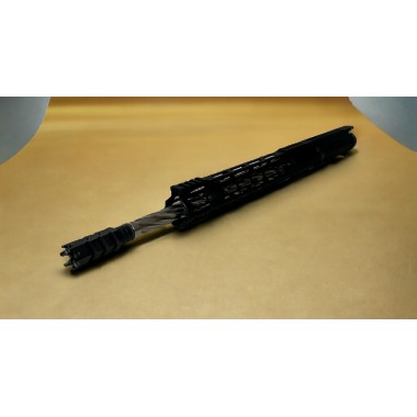 AR-15 300AAC Blackout 16" Stainless Steel Spiral "Black Shark" Upper Assembly / Left Hand