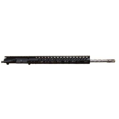 AR-15 .224 Valkyrie 20" Diamond Fluted Stainless Steel Upper Assembly | Mlok | Match Grade 416R Barrel