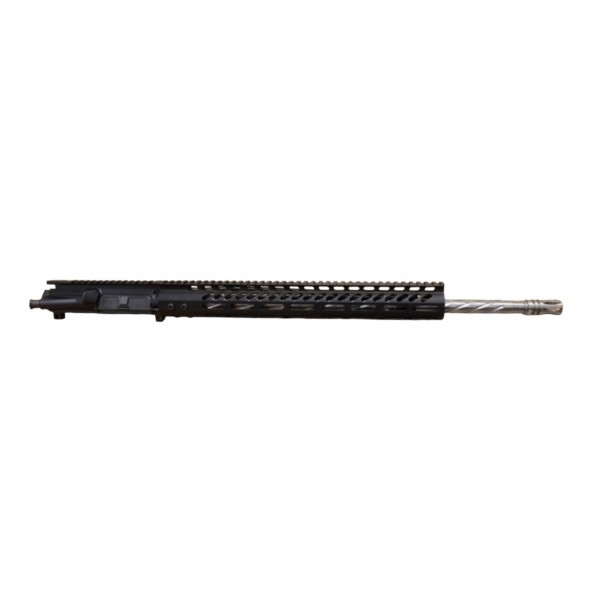 AR-15 .224 Valkyrie 20″ Spiral Stainless Steel Upper Assembly / Mlok