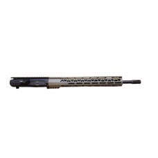 AR-10 .308 18" Salt and Pepper / FDE Slim M-Lok Upper Assembly / A2 Flash Hider - DPMS Compatible