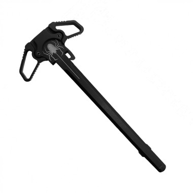 AR-15 AMBIDEXTROUS CHARGING HANDLE / ALUMINUM BLACK / SPIDER