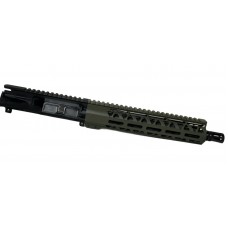 Moriarti AR-15 10.5" 5.56 NATO Pistol Upper Assembly – OD Green Mlok, A2 Flash Hider